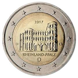coin 2 euro 2017 germany_rhineland coin 2 euro 2017 germany_rhineland