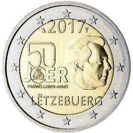 coin 2 euro 2017 luxembourg_anniversary coin 2 euro 2017 luxembourg_anniversary