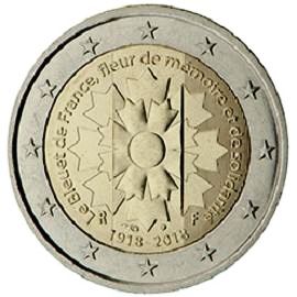 coin 2 euro 2018 france_cornflower