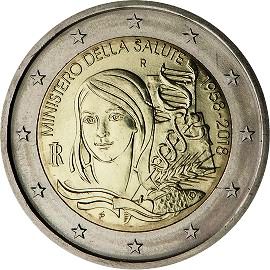 coin 2 euro 2018 italy_health