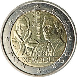 coin 2 euro 2018 luxembourg_175thanniv_duke