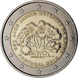 coin 2 euro 2018 portugal_botangarden