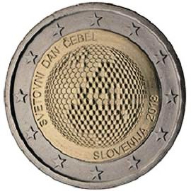 coin 2 euro 2018 slovenia_bee