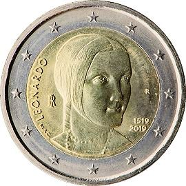 coin 2 euro 2019 500anniv_Leodavinci coin 2 euro 2019 500anniv_Leodavinci