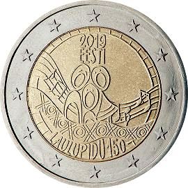 coin 2 euro 2019 et_150yrSongfestival coin 2 euro 2019 et_150yrSongfestival