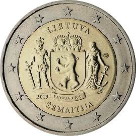 coin 2 euro 2019 lt_samogitia coin 2 euro 2019 lt_samogitia