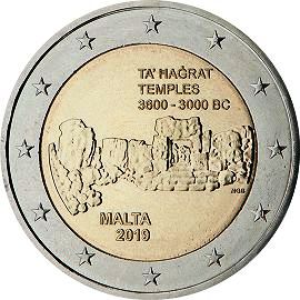 coin 2 euro 2019 mt_Ta_Hagrat coin 2 euro 2019 mt_Ta_Hagrat