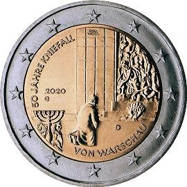 coin 2 euro 2020 de_50_kniefall_warschau coin 2 euro 2020 de_50_kniefall_warschau