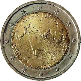 coin 2 euro 2021 estonia-wolf coin 2 euro 2021 estonia-wolf