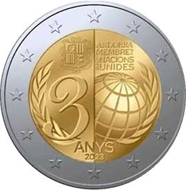 Belgium 2 euro 2023 Andorra 2 euro 2023