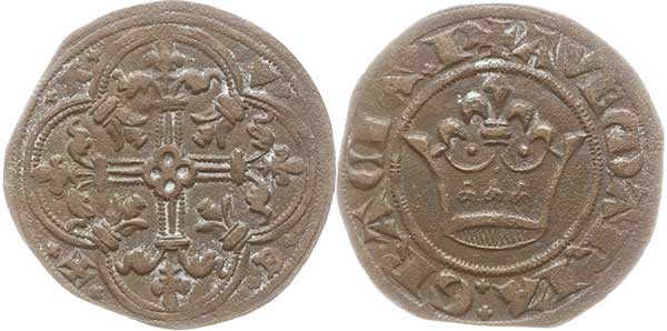 Rechenpfennig france ave maria Krone