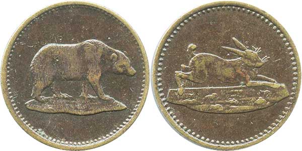 Spielgeld Bär und Kaninchen