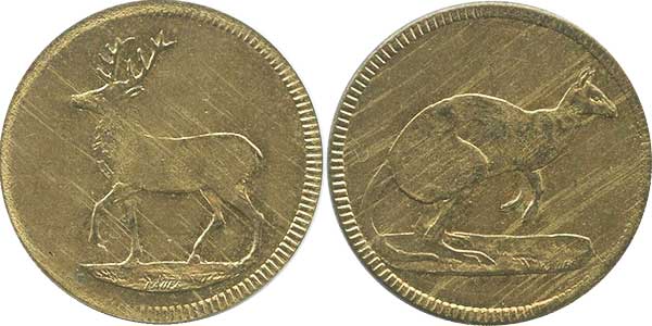 Spielgeld Hirsch und Känguru
