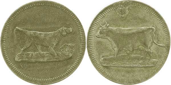 Spielgeld dog cow