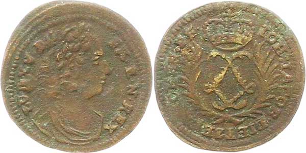 Rechenpfennig dietzel lvd xv Krone