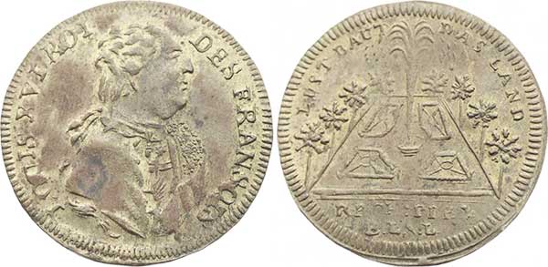 Rechenpfennig nuremberg lauerlouis xvi