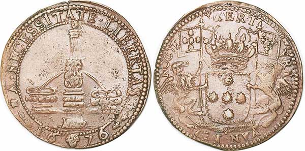 Rechenpfennig Spanische Niederlande brusseles van der noort