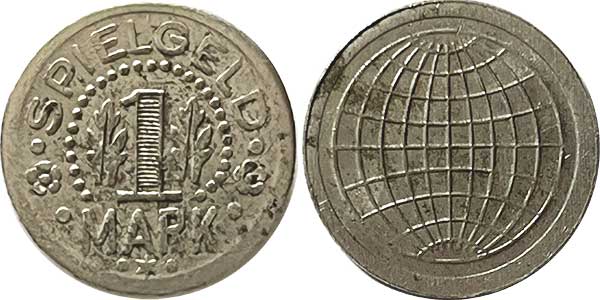 token spielgeld 1  Mark