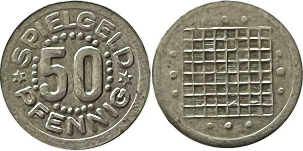 token spielgeld 50  Pfennig