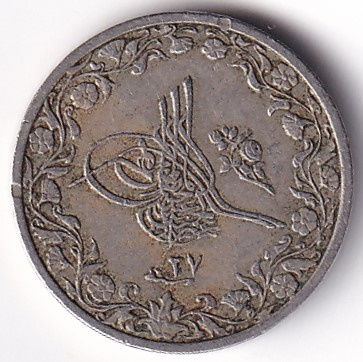 1/10 kurus - 4 para 1293/27 Obverse