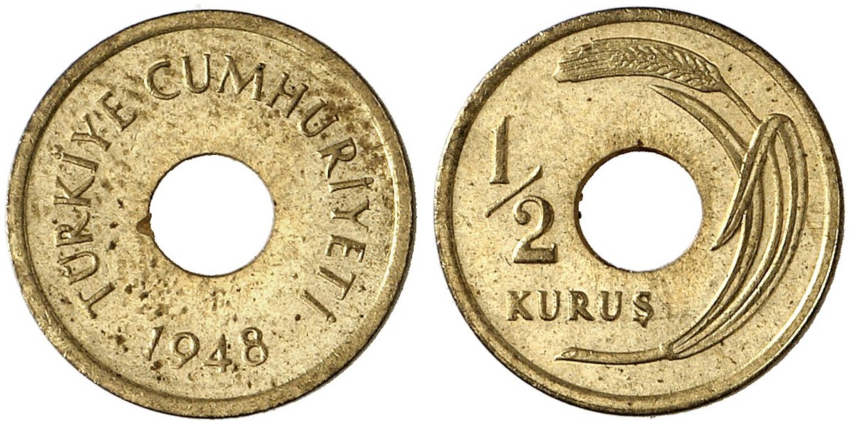 1/2 kurus 1948