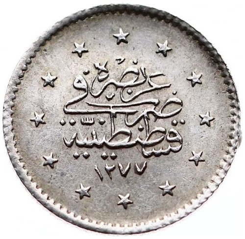 1 kurus 1277/2 Reverse