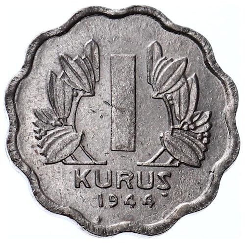 1 kurus 1944 Obverse