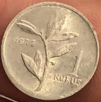 1 kurus 1977 Reverse