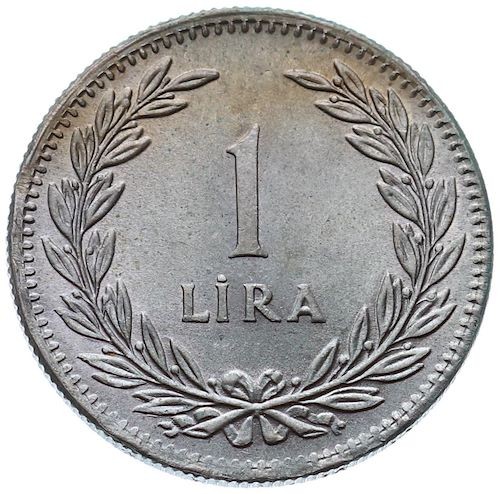 1 Lira 1947 Obverse
