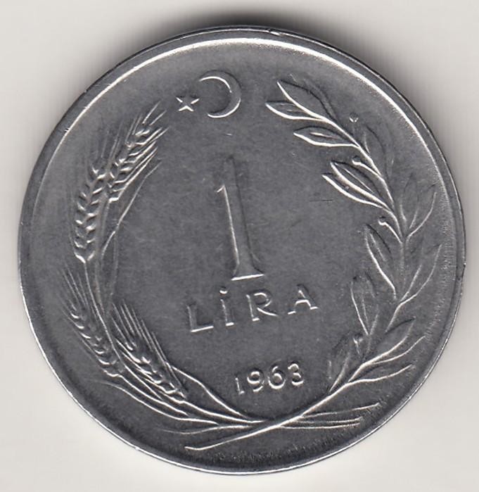 1 Lira 1963 Obverse