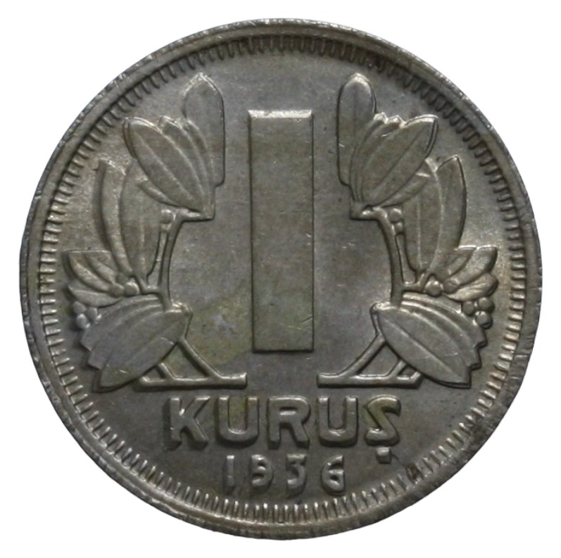 1 kurus 1936 Obverse