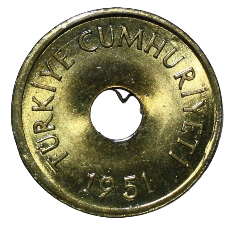 1 kurus 1951 Reverse