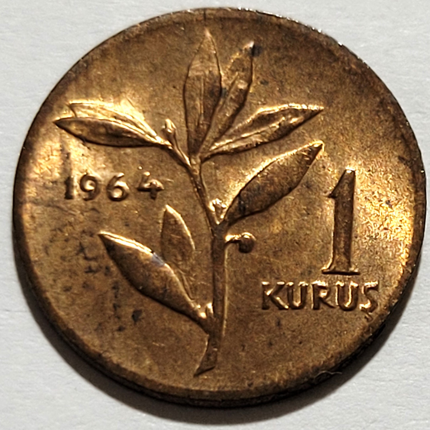 1 kurus 1964 Obverse