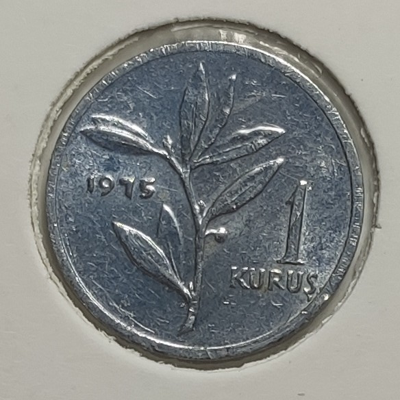 1 kurus 1975 Reverse
