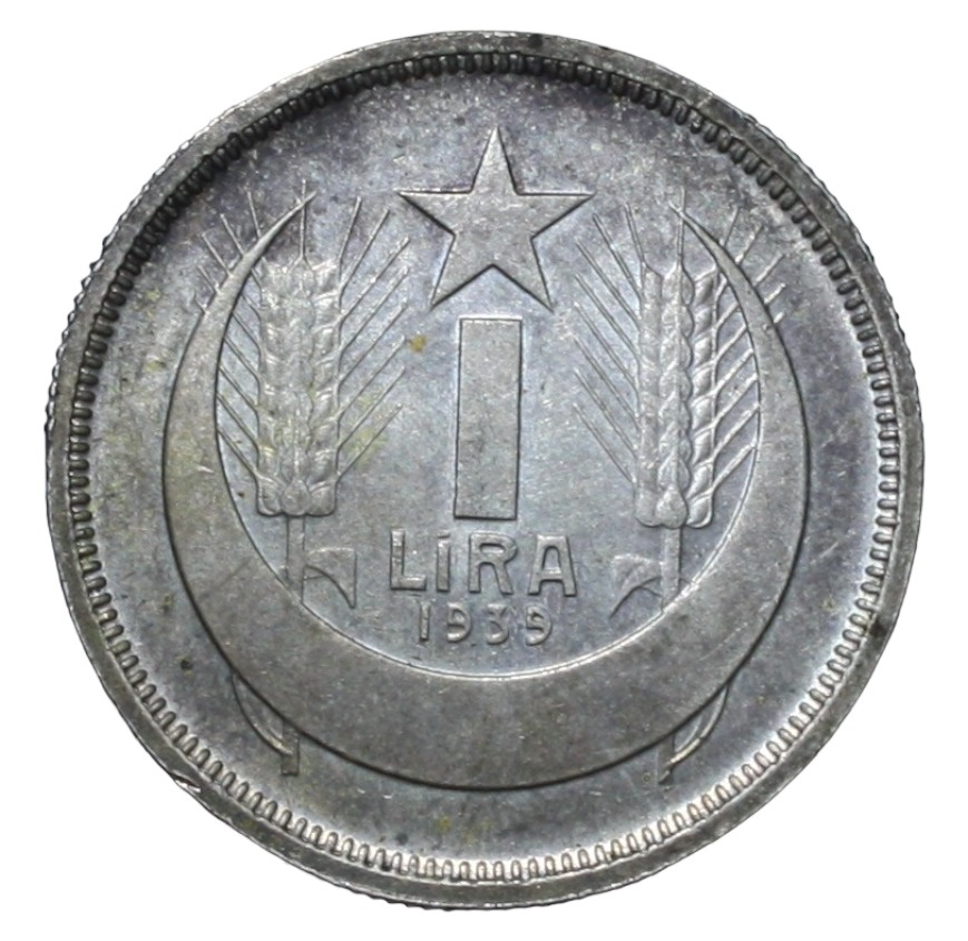 1 Lira 1939 Obverse