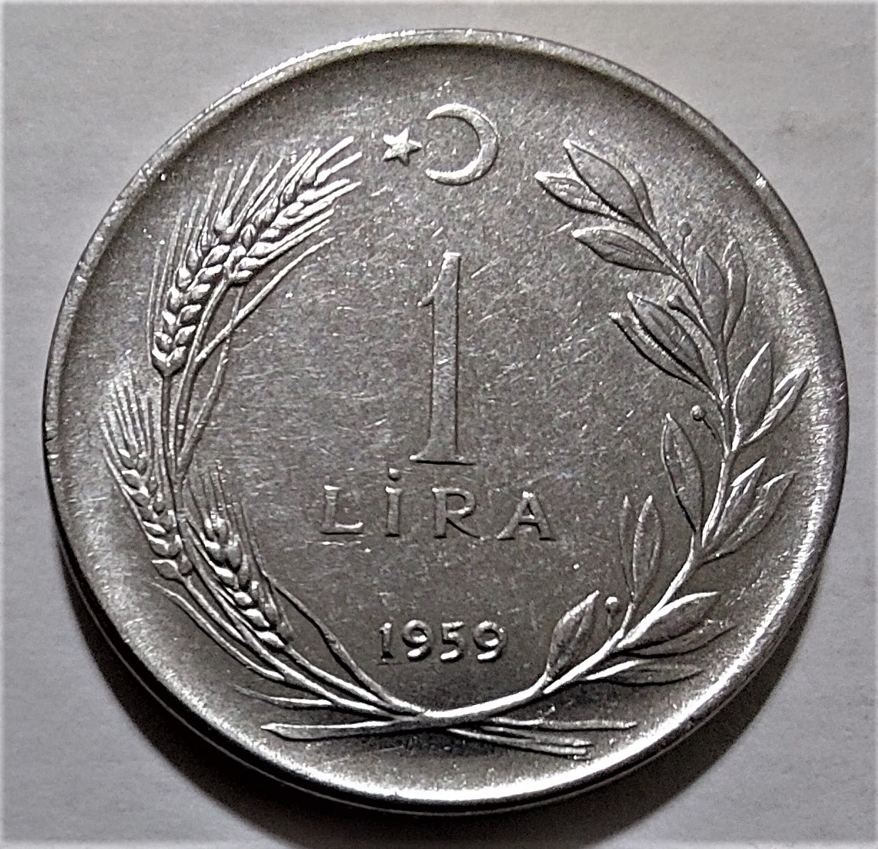 1 Lira 1959 Obverse