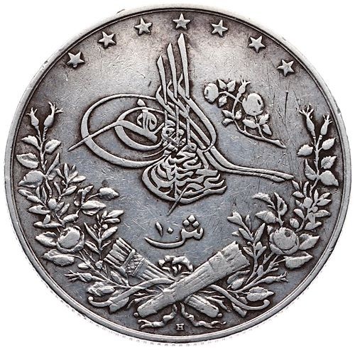 10 kurus 1293/33 Obverse