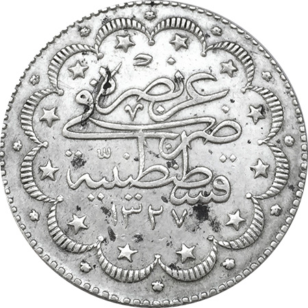 10 kurus 1327/2 Reverse