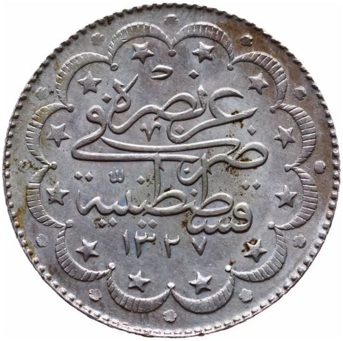 10 kurus 1327/6 Obverse