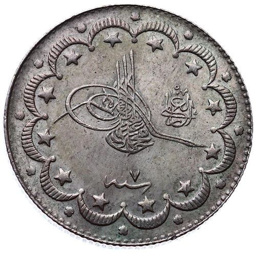 10 kurus 1327/7 Obverse