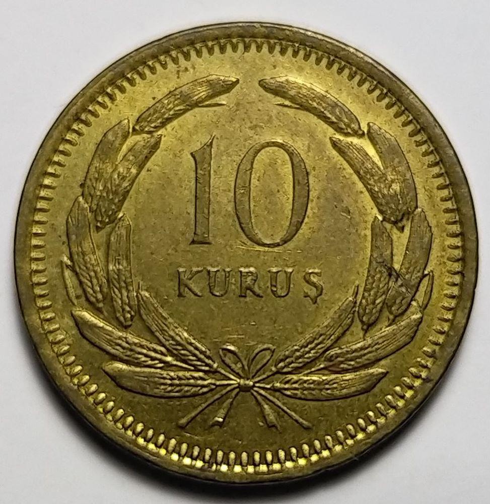10 kurus 1949 Obverse