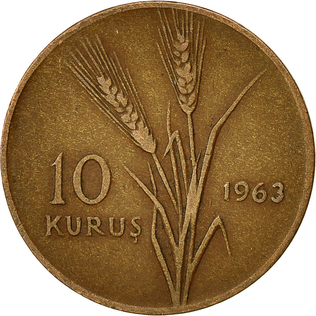 10 kurus 1963 Obverse