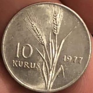 10 kurus 1977 Reverse