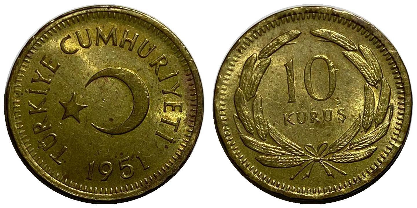 10 kurus 1951