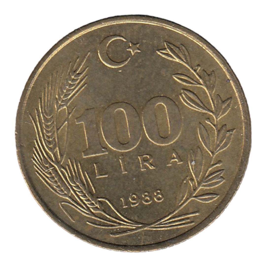 100 Lira 1988 Obverse
