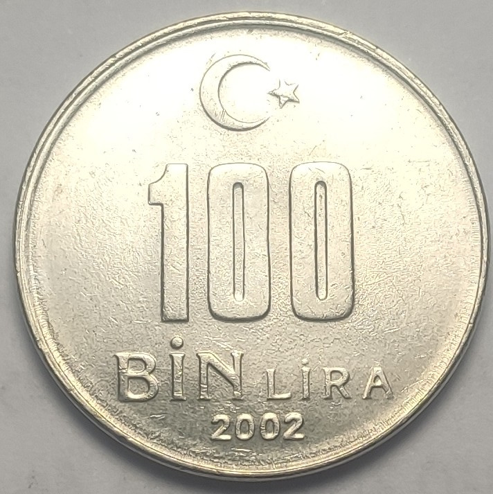 100.000 Lira 2002 Reverse
