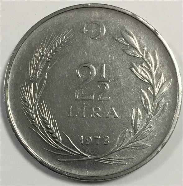 2 1/2 Lira 1973 Obverse