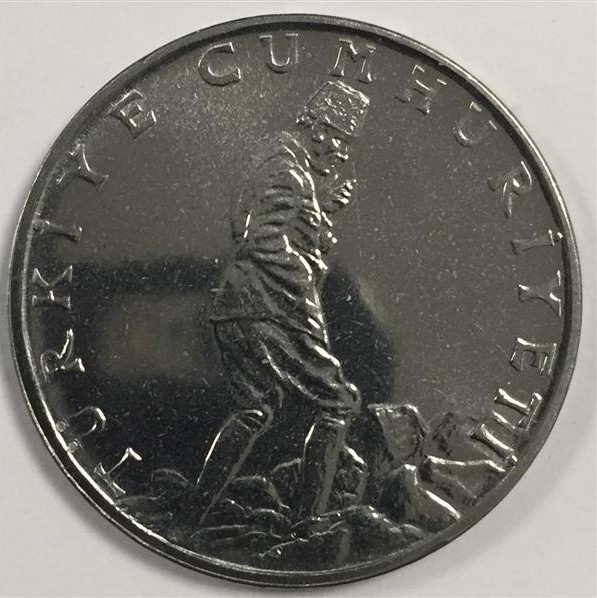 2 1/2 Lira 1974 Reverse