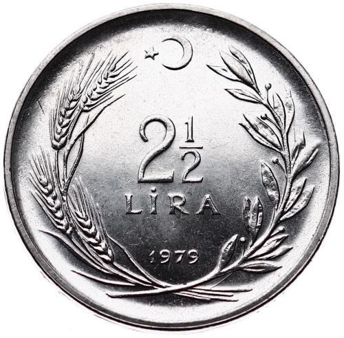 2 1/2 Lira 1979 Obverse