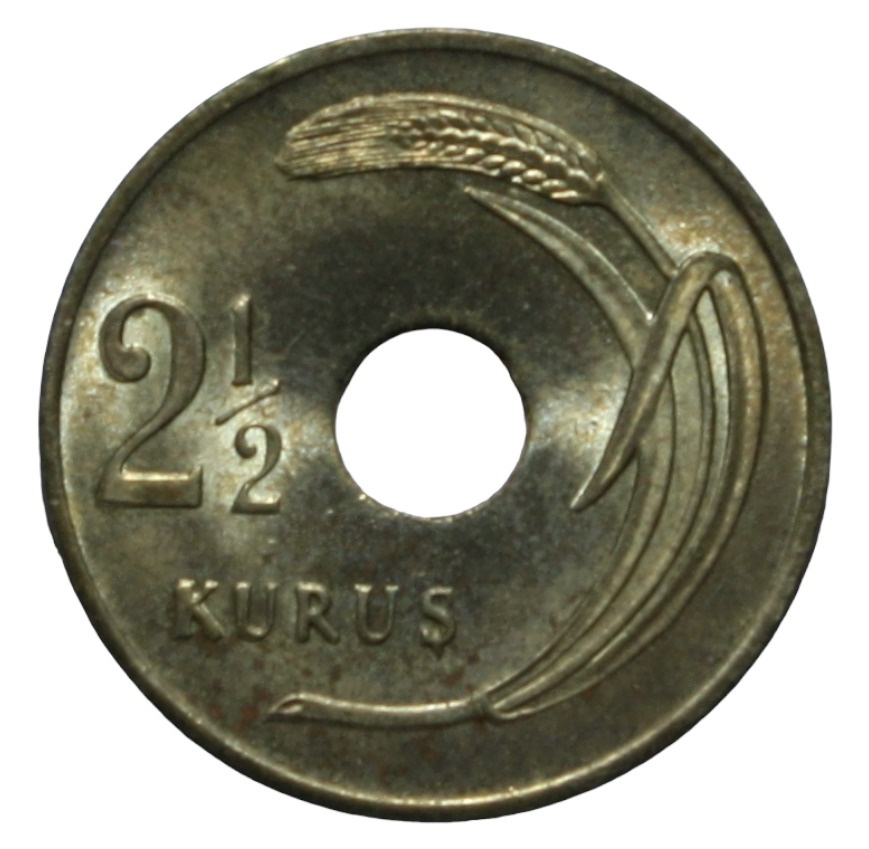 2 1/2 kurus 1949 Obverse
